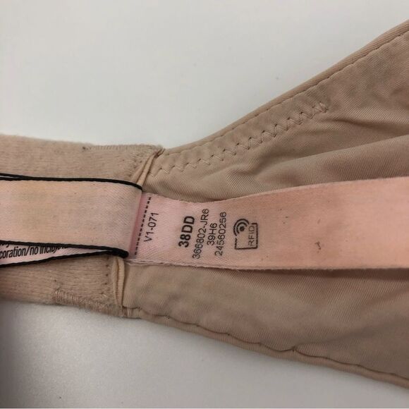 Victorias Secret T-Shirt Push-Up Full Coverage Bra 38DD Nude Cream - Picture 8 of 10